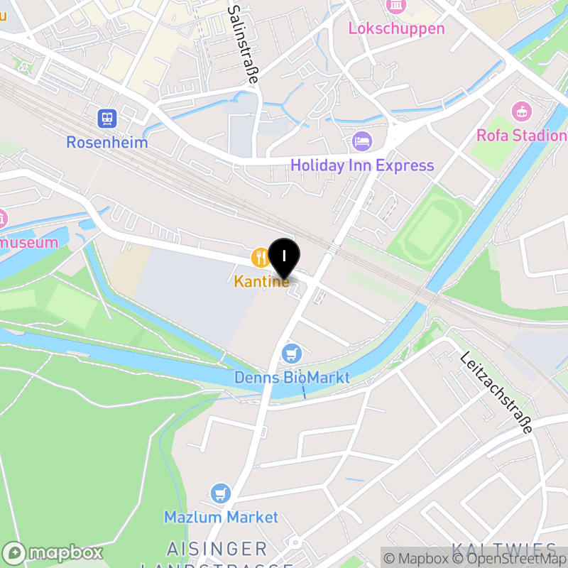 Kartenausschnitt:Private Berufsfachschule für Massage Inntal e.V. Rosenheim