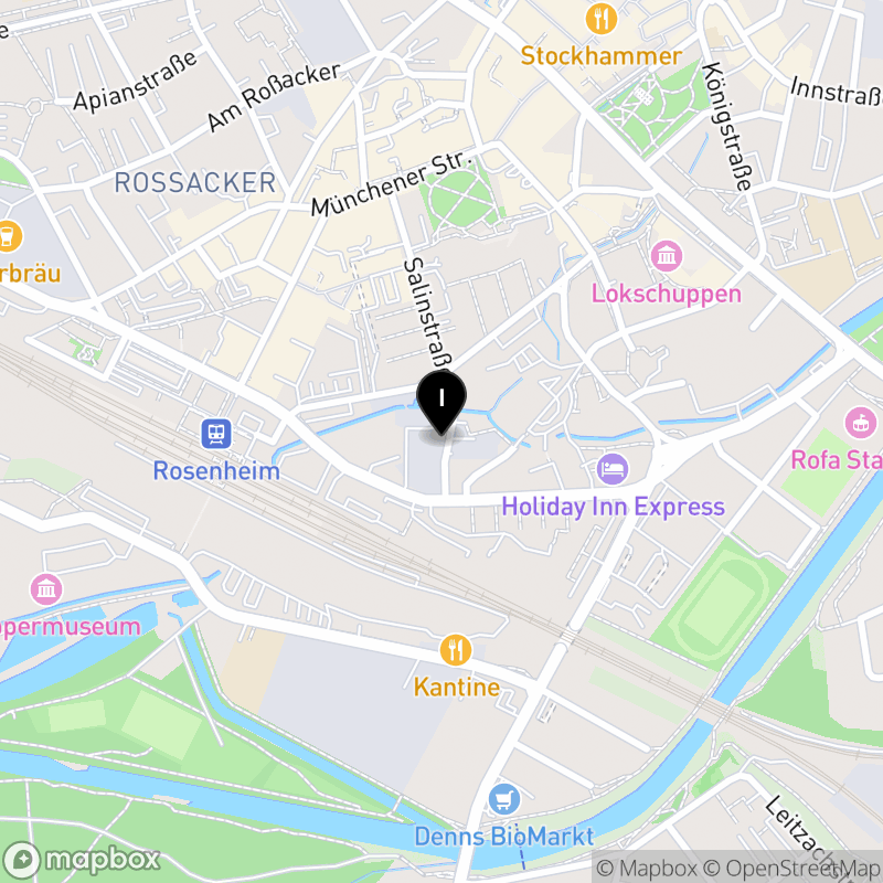 Kartenausschnitt:Berufsfachschule für Altenpflegehilfe der Gemeinnützigen Gesellschaft für soziale Dienste - DAA - mbH Rosenheim