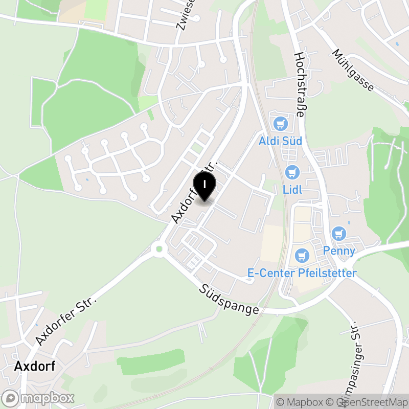 Kartenausschnitt:Private Berufsfachschule für Physiotherapie Traunstein Chiemsee-Schule-Zimmermann GmbH