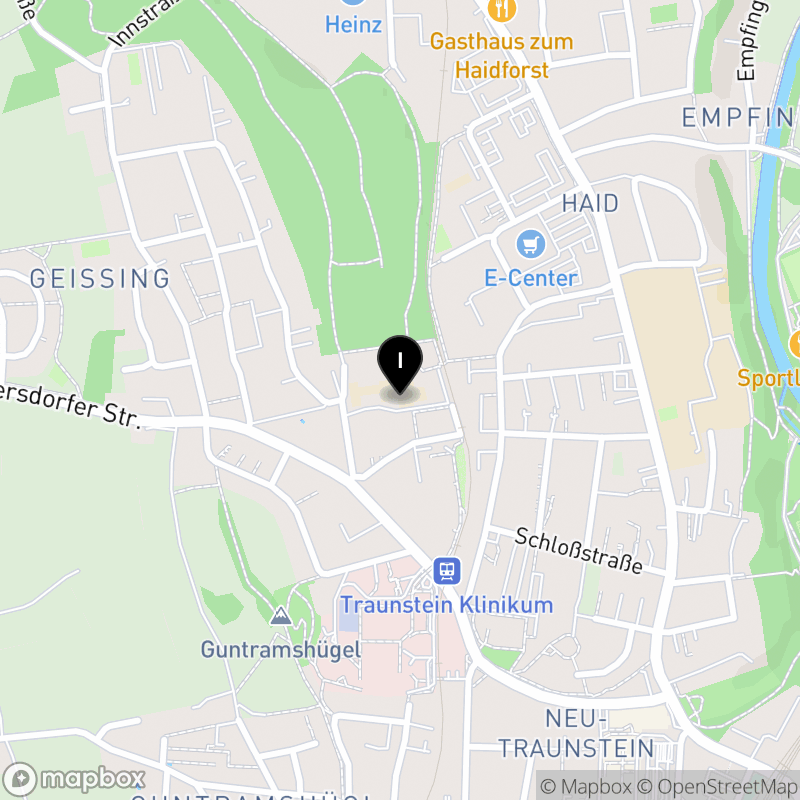 Kartenausschnitt:Staatliche Fachakademie für Sozialpädagogik Traunstein