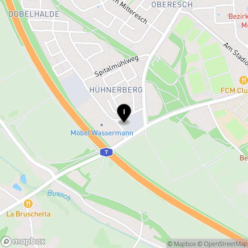 Kartenausschnitt:Berufsfachschule für Altenpflegehilfe Memmingen der Beruflichen Fortbildungszentren der Bayerischen Wirtschaft