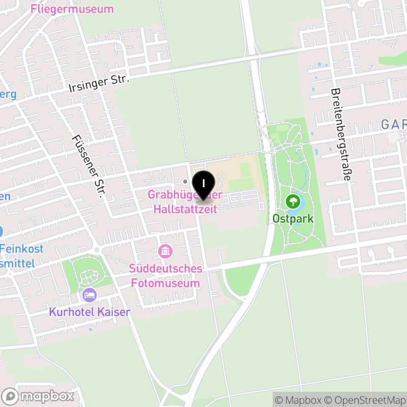 Kartenausschnitt:Sebastian-Kneipp-Berufsfachschule für Massage des Kneipp-Bundes e.V. Bad Wörishofen