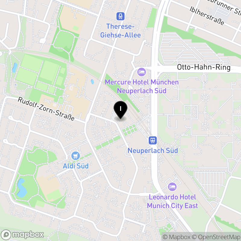 Kartenausschnitt:Städt. Berufsschule für Körperpflege München  