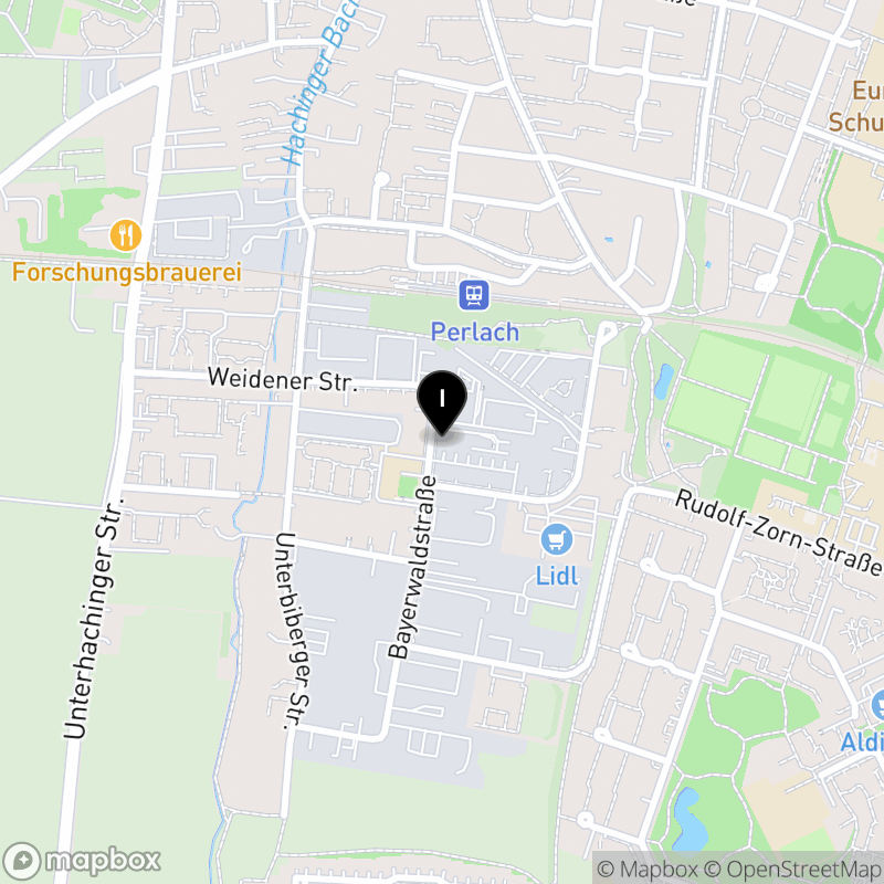 Kartenausschnitt:KWA Kuratorium Wohnen im Alter gAG Berufsfachschule für Altenpflegehilfe in München