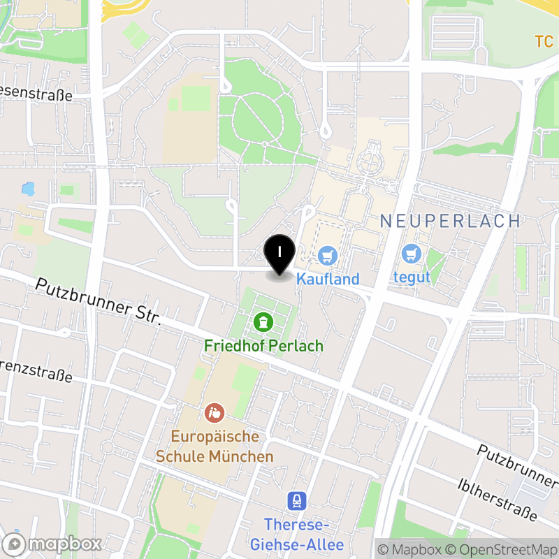 Kartenausschnitt:Münchner Rotkreuz Akademie Berufsfachschule für Notfallsanitäter des BRK Kreisverband München