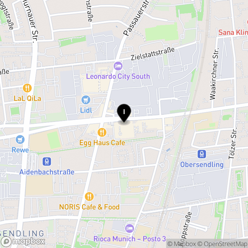 Kartenausschnitt:Münchner Rotkreuz Akademie Berufsfachschule für Pflege des BRK Kreisverband München