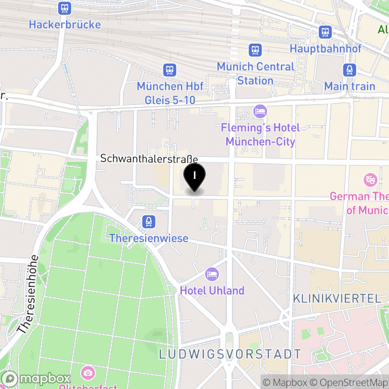 Kartenausschnitt:Berufsfachschule für Altenpflegehilfe des Caritasverbandes der Erzdiözese München und Freising