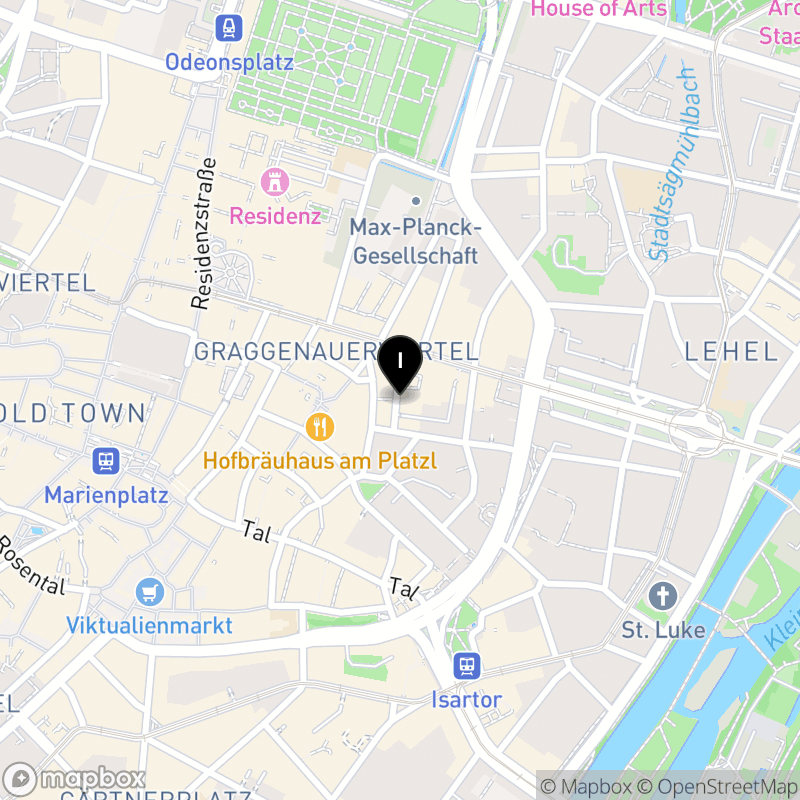 Kartenausschnitt:Otto-Falckenberg-Schule München Städtische Fachakademie für Darstellende Kunst