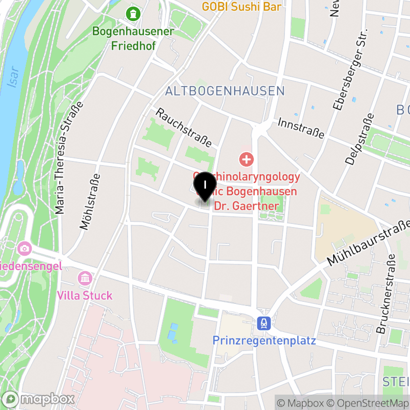 Kartenausschnitt:Berufsfachschule für Anästhesietechnische Assistent/innen sowie Operationstechnische Assistent/innen der TU München