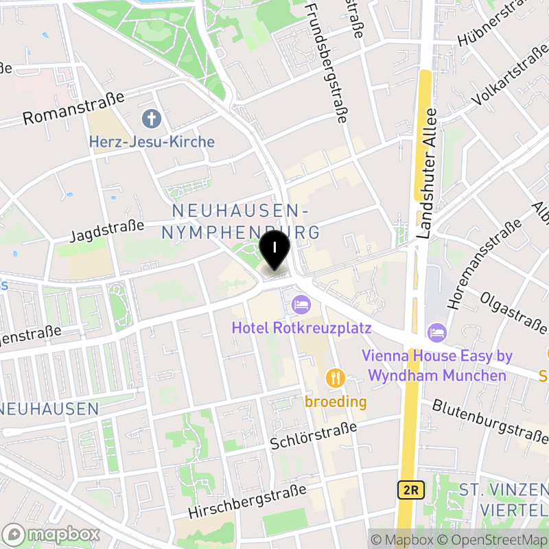 Kartenausschnitt:Berufsfachschule für Pflege München der Schwesternschaft München vom BRK e.V.