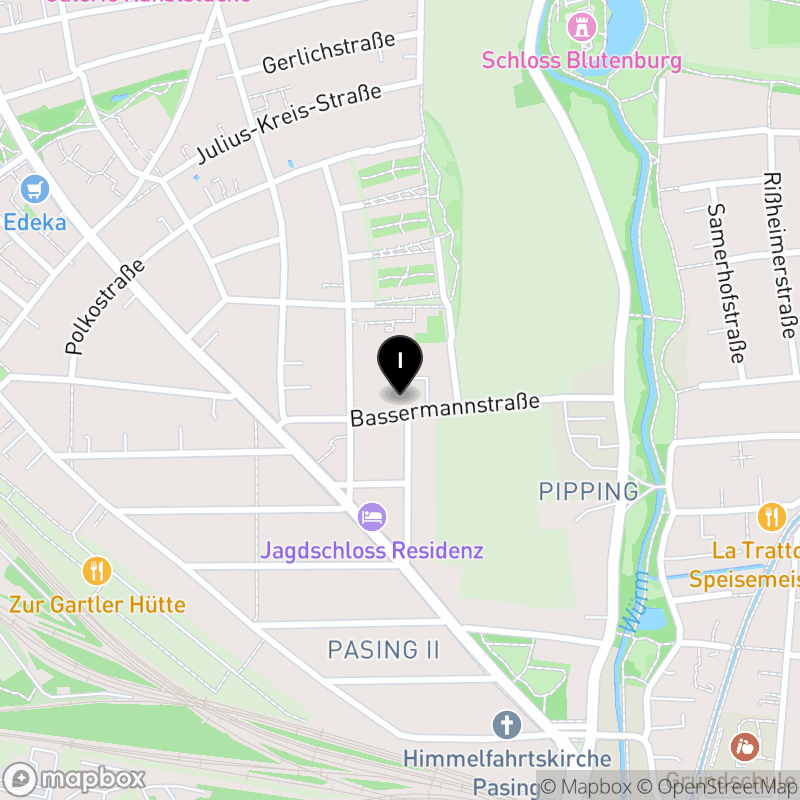 Kartenausschnitt:Berufsfachschule für Notfallsanitäterinnen und Notfallsanitäter der Landeshauptstadt München