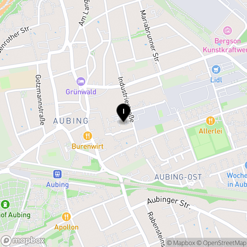 Kartenausschnitt:Berufsfachschule für Altenpflegehilfe der Hans-Weinberger-Akademie der Arbeiterwohlfahrt München