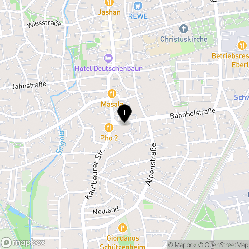 Kartenausschnitt:Staatliche Berufsfachschule für Diätassistenten in Schwabmünchen