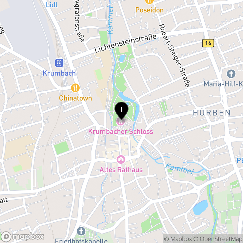 Kartenausschnitt:Joseph-Bernhart-Fachakademie für Sozialpädagogik in Krumbach (Schwaben)