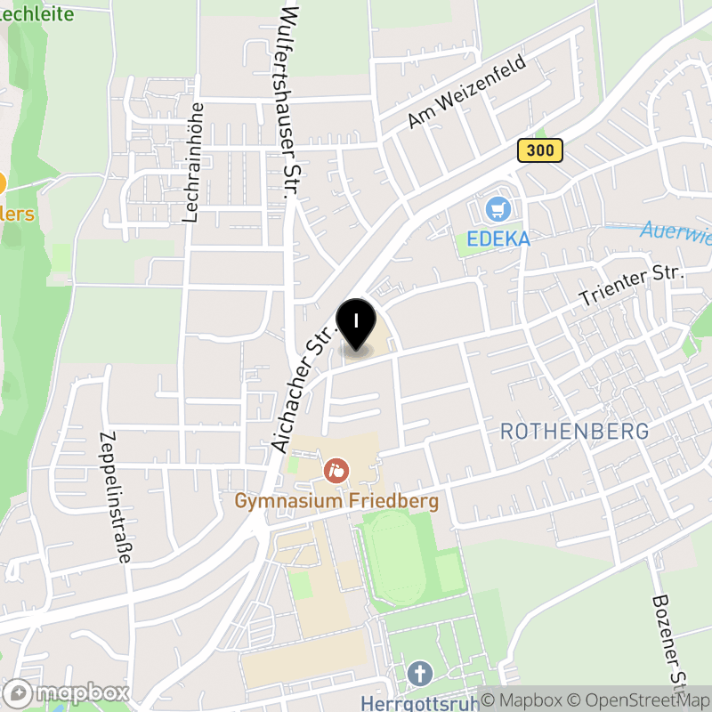 Kartenausschnitt:Berufliche Schulen Wittelsbacher Land Staatliche Berufsfachschule für Kinderpflege Friedberg