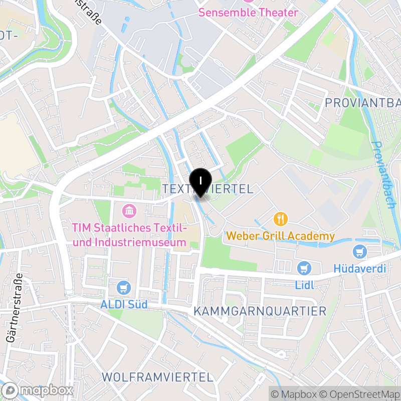 Kartenausschnitt:Berufsfachschule für Altenpflegehilfe Augsburg des Caritasverbandes für die Diözese Augsburg e.V.