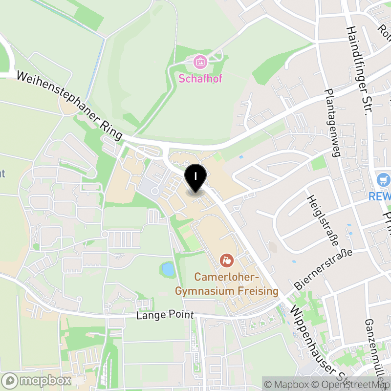 Kartenausschnitt:Staatliche Fachakademie Sozialpädagogik Freising