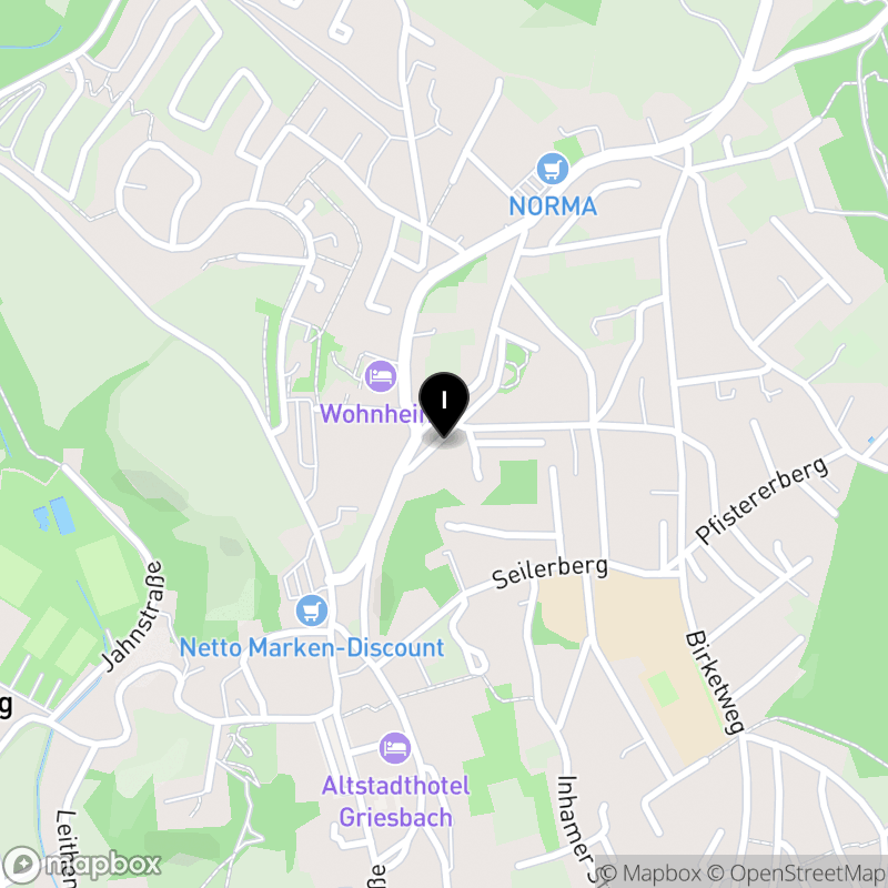 Kartenausschnitt:KWA Berufsfachschule für Pflege Bad Griesbach