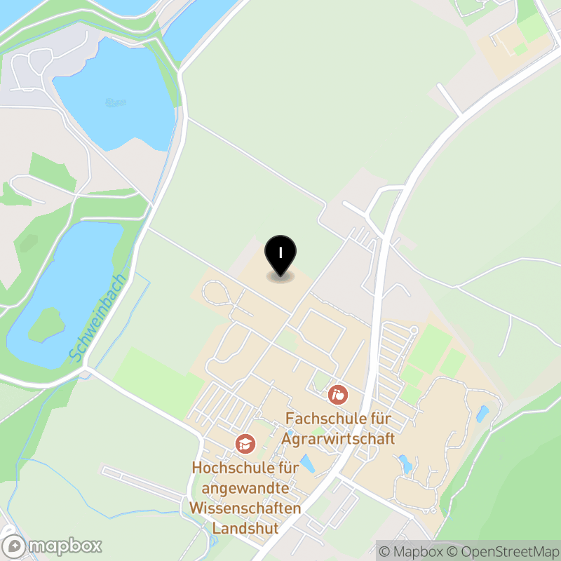 Kartenausschnitt:Staatliche Fachakademie für Sozialpädagogik Landshut-Schönbrunn