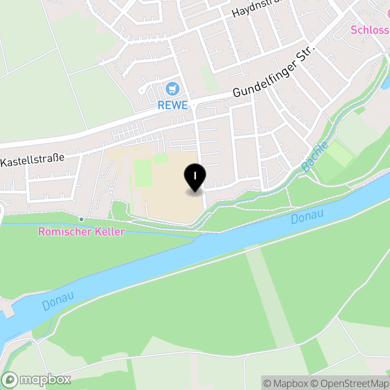 Kartenausschnitt:Staatliche Berufsfachschule für technische Assistenten für Informatik Lauingen