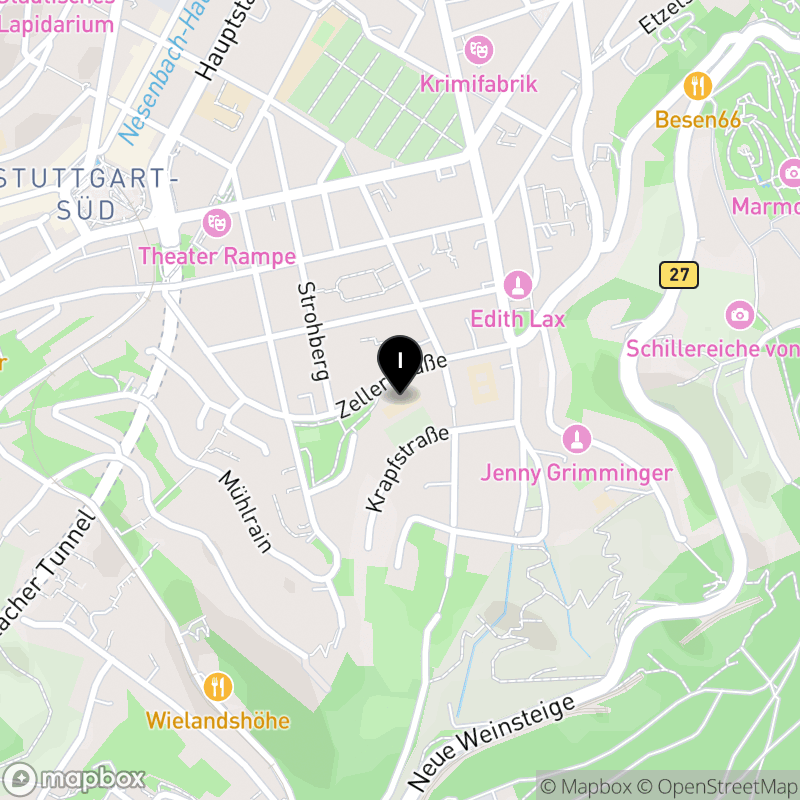 Kartenausschnitt:Kaufmännische Schule 1 Stuttgart (Außenstelle 3)