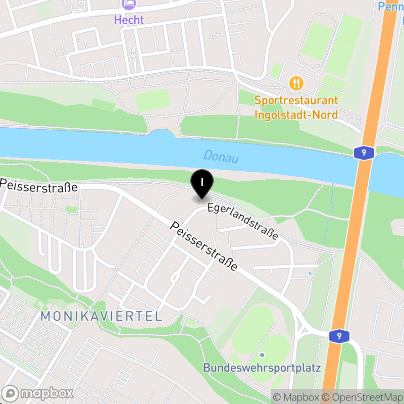 Kartenausschnitt:Berufsfachschule für Sozialpflege der Gemeinnützigen Gesellschaft für soziale Dienste Ingolstadt