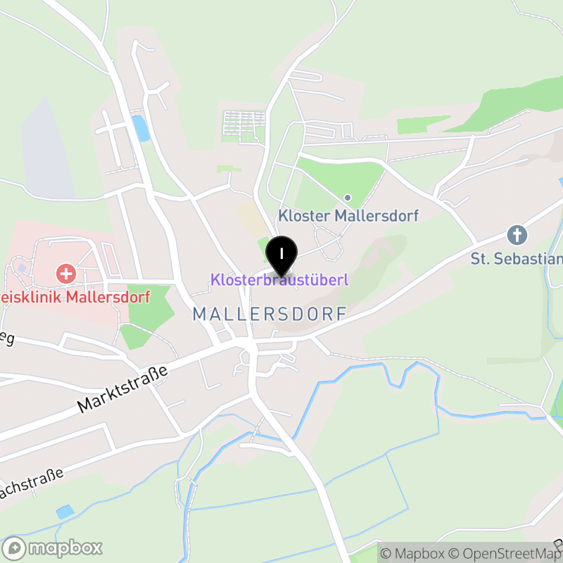 Kartenausschnitt:Fachakademie für Sozialpädagogik der Ordensgemeinschaft der Armen Franziskanerinnen von der Heiligen Familie zu Mallersdorf