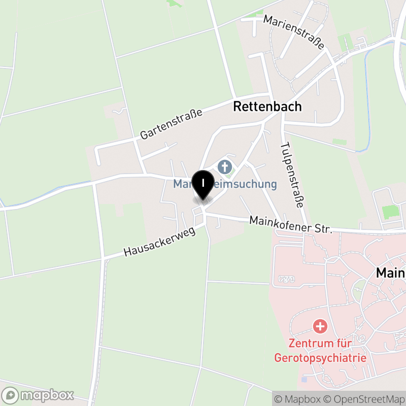 Kartenausschnitt:Berufsfachschule für Pflege am Bezirksklinikum Mainkofen