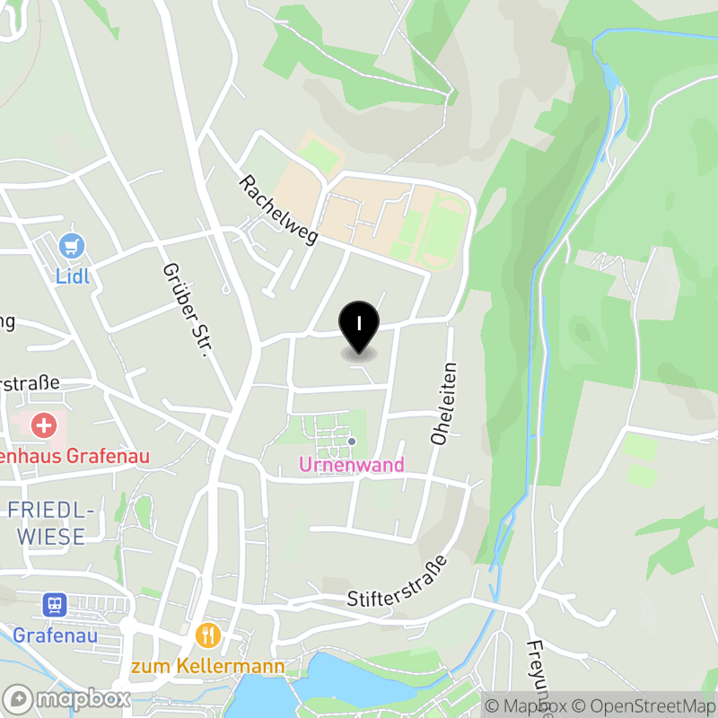 Kartenausschnitt:Berufsfachschule für Altenpflegehilfe der Pflegeakademie Bayerischer Wald Grafenau