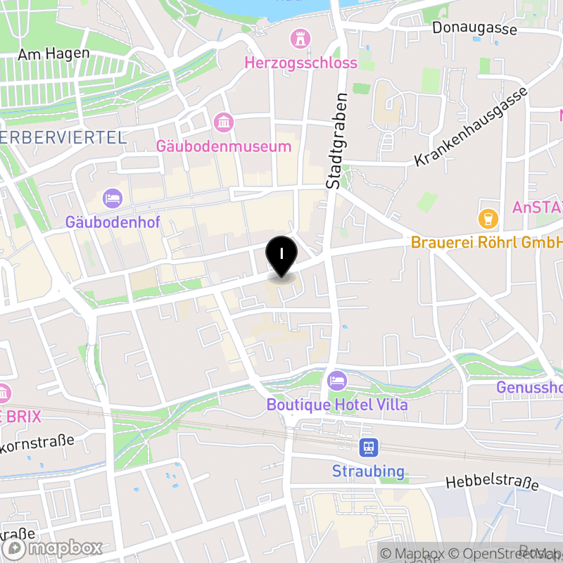 Kartenausschnitt:Kommunale Berufsfachschule für biologisch-technische Assistenten Straubing