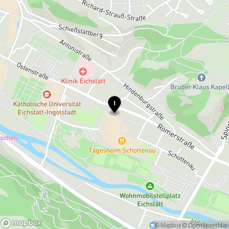 Kartenausschnitt:Berufsfachschule für Altenpflegehilfe der Hans-Weinberger-Akademie der AWO e.V. Eichstätt