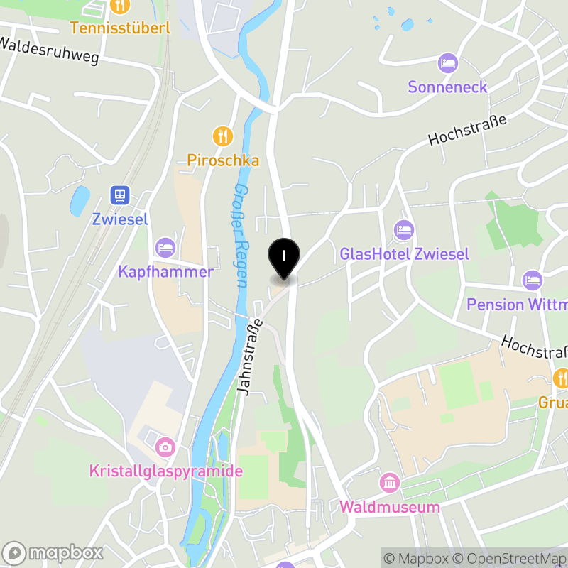 Kartenausschnitt:Berufsfachschule für Kinderpflege des Caritasverbandes für die Diözese Passau e.V. Zwiesel