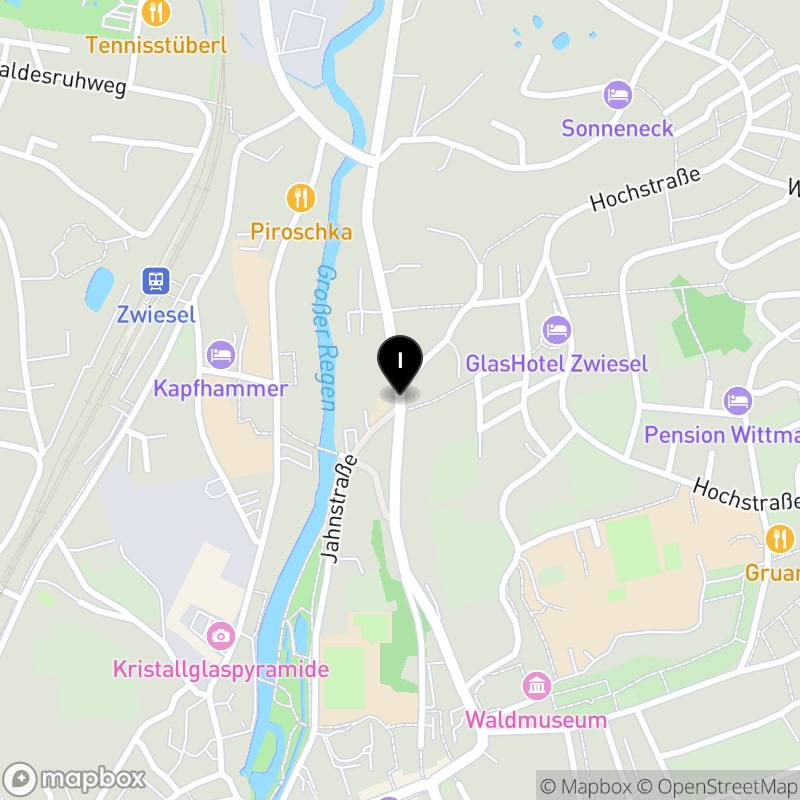 Kartenausschnitt:Berufsfachschule für Altenpflegehilfe des Caritasverbandes für die Diözese Passau e.V. Zwiesel