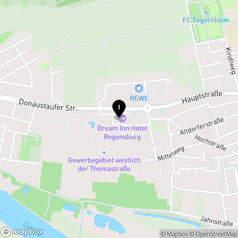 Kartenausschnitt:Fachschule für Heilerziehungspflege Tegernheim der Barmherzigen Brüder Reichenbach