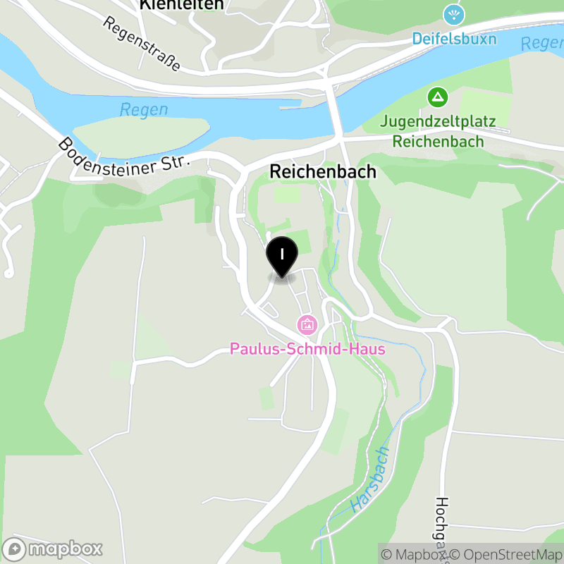 Kartenausschnitt:Fachschule für Heilerziehungspflege der Barmherzigen Brüder gemeinn. Behindertenhilfe GmbH Reichenbach