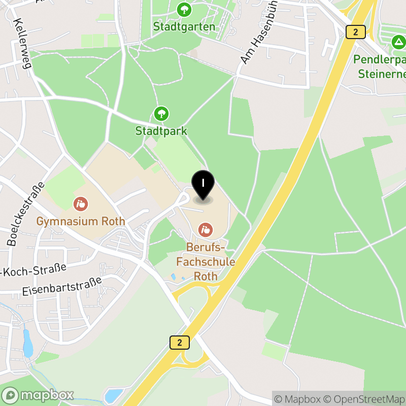 Kartenausschnitt:Staatliche Berufsfachschule für technische Assistenten für Informatik Roth