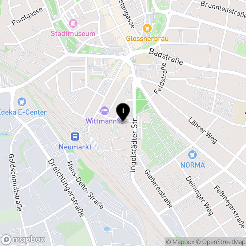 Kartenausschnitt:Private Berufsfachschule für Altenpflegehilfe der Beruflichen Fortbildungszentren der Bayerischen Wirtschaft Neumarkt