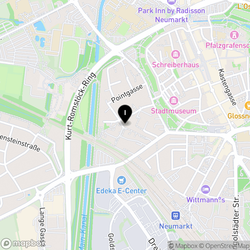 Kartenausschnitt:Regens-Wagner-Schule Neumarkt, Staatl. anerk. Private Fachschule für Heilerziehungspflege und -pflegehilfe