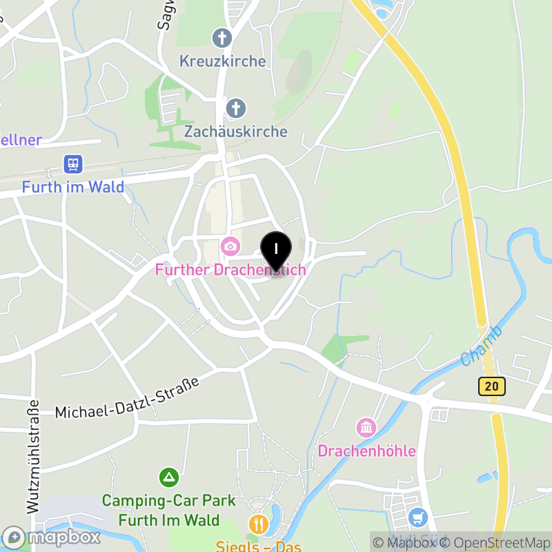 Kartenausschnitt:Berufsfachschule für Kinderpflege der VHS im Landkreis Cham e.V. Furth im Wald