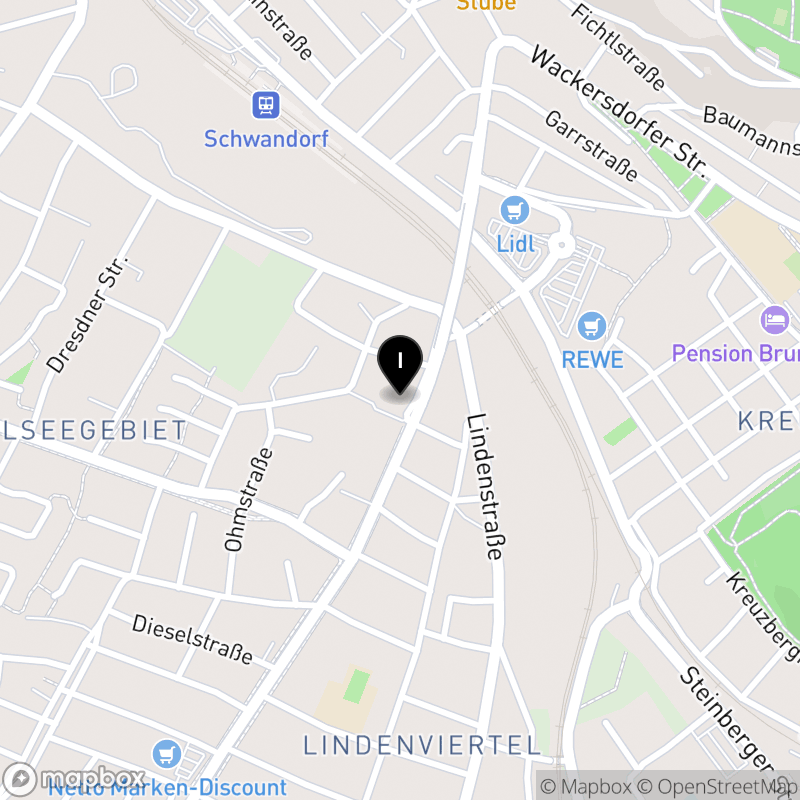 Kartenausschnitt:Private Berufsfachschule für Pflege der Döpfer Schulen Schwandorf GmbH