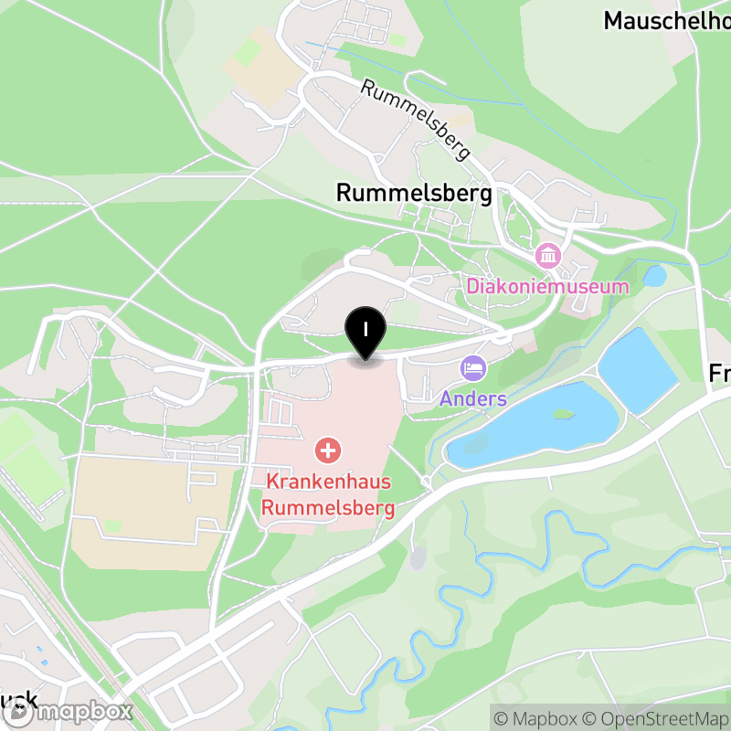 Kartenausschnitt:Berufsfachschule für Krankenpflegehilfe Rummelsberg am Krankenhaus Rummelsberg gGmbH