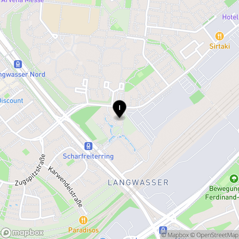 Kartenausschnitt:Private Berufsfachschule für Ergotherapie Nürnberg der Gemeinnützigen Gesellschaft für soziale Dienste - DAA - mbH Nürnberg