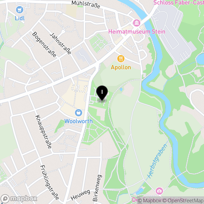 Kartenausschnitt:Berufsfachschule für Notfallsanitäter Stein der Arbeitsgemeinschaft Notfallmedizin Fürth e.V.