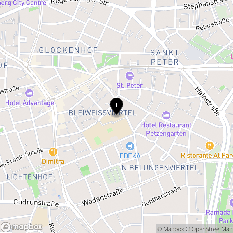 Kartenausschnitt:Berufsfachschule für technische Assistenten für Informatik der Stadt Nürnberg