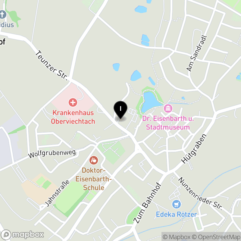 Kartenausschnitt:Staatliche Berufsfachschule für Kinderpflege Oberviechtach