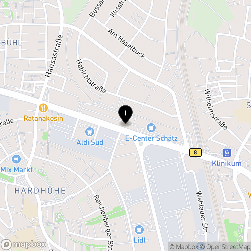 Kartenausschnitt:Fachschule für Heilerziehungspflege Fürth (bfz)