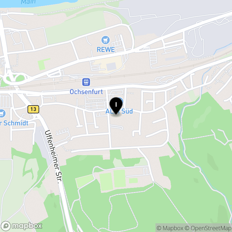 Kartenausschnitt:Staatliche Berufsfachschule für Kinderpflege Ochsenfurt