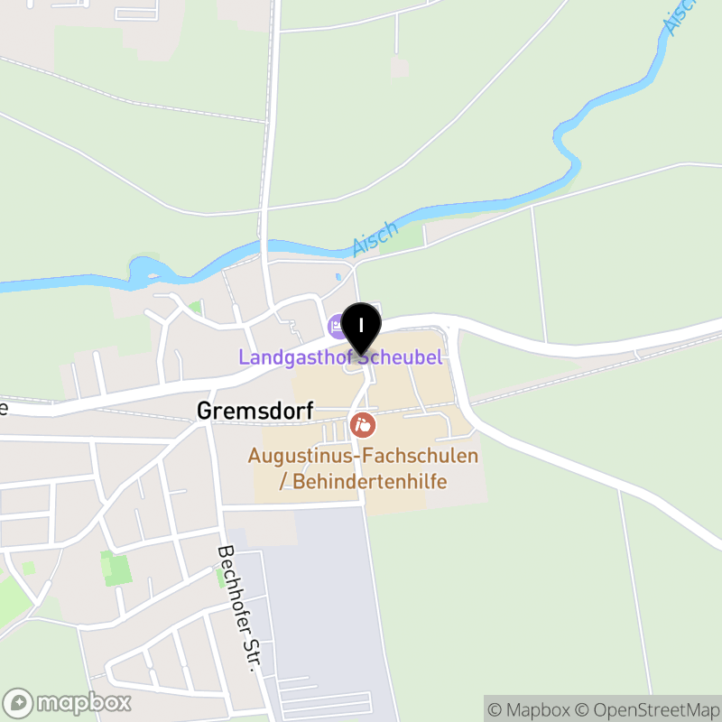 Kartenausschnitt:Augustinus-Schule, Fachschule für Heilerziehungspflege Gremsdorf