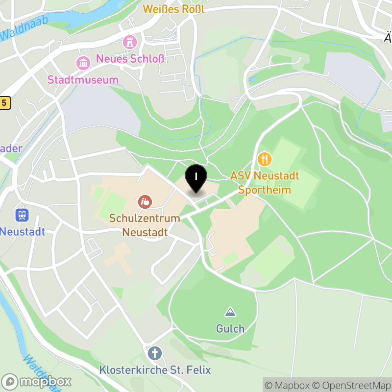 Kartenausschnitt:Staatliche Fachakademie für Sozialpädagogik Neustadt an der Waldnaab