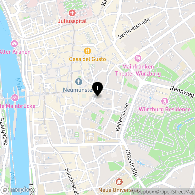 Kartenausschnitt:Fachschule für Grundschulkindbetreuung der Euro-Akademie Main Tauber gGmbH Würzburg